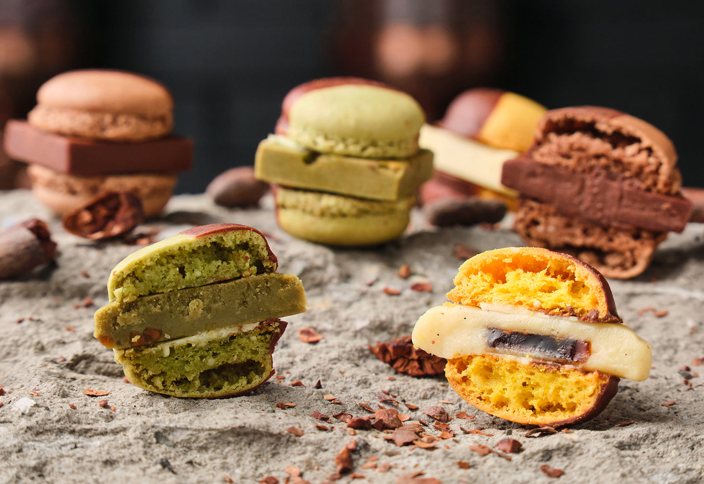 - Chocolate / Pistachio / Creme brulee -(6個入)