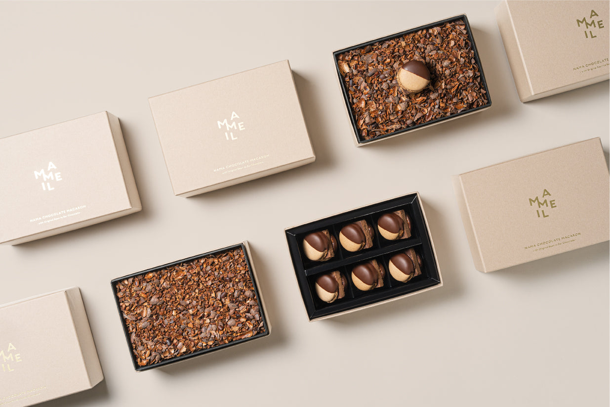 〈才賀様紹介専用ページ〉MAMEIL NAMA CHOCOLATE MACARON - Chocolate -（6個入）